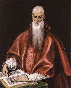 El Greco St Jerome as Cardinal oil painting